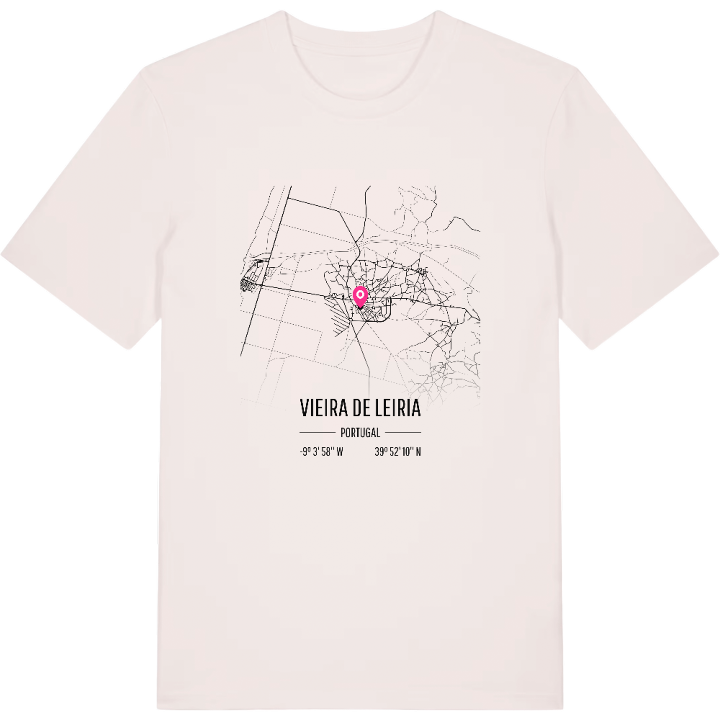 Vieira de Leiria map t-shirt – t-shirt from PinShirt