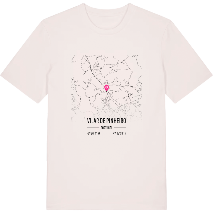 Vilar de Pinheiro map t-shirt – t-shirt from PinShirt