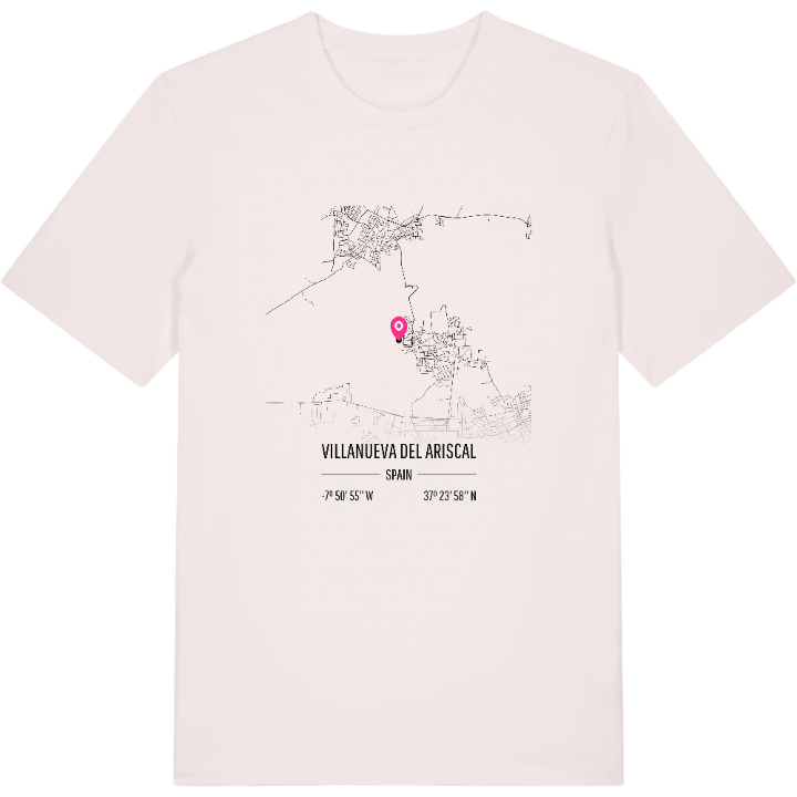 Villanueva del Ariscal map t-shirt – t-shirt from PinShirt