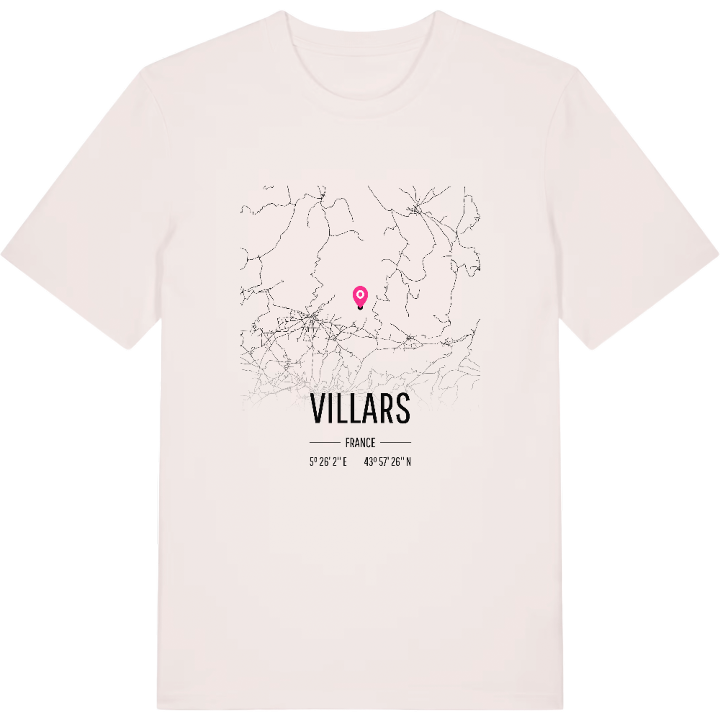Villars map t-shirt – t-shirt from PinShirt