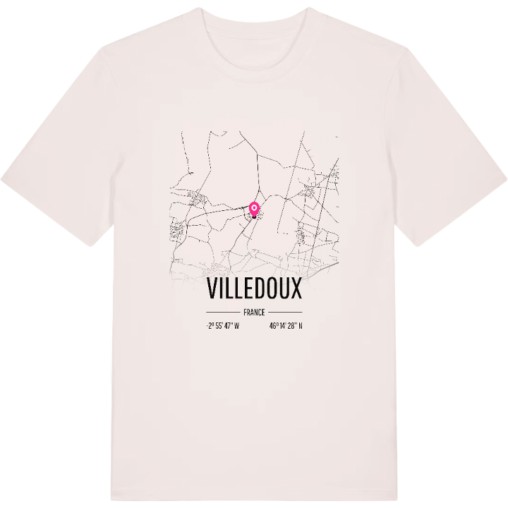 Villedoux map t-shirt – t-shirt from PinShirt