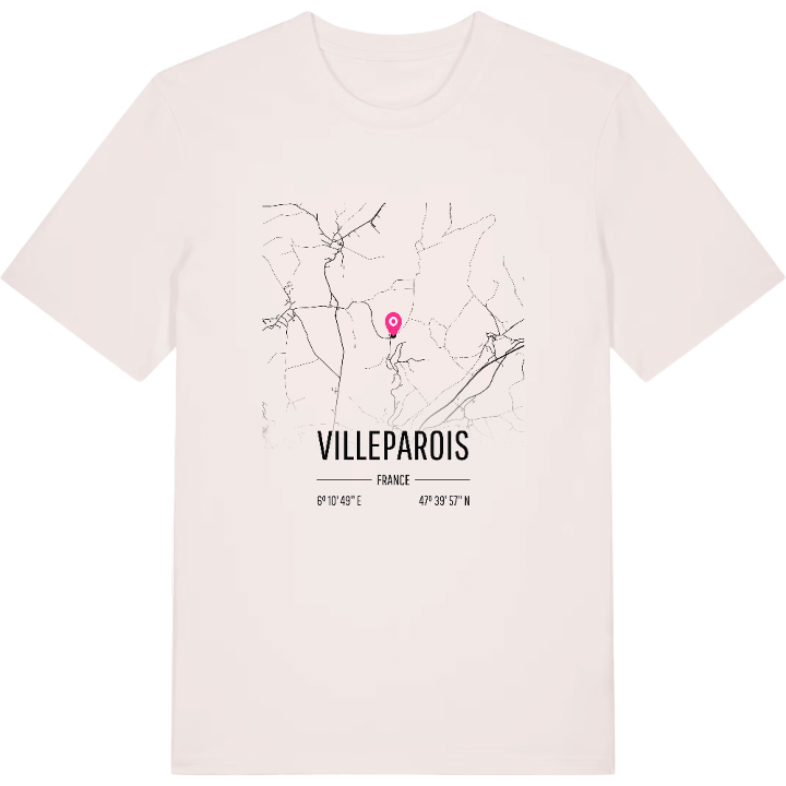 Villeparois map t-shirt – t-shirt from PinShirt