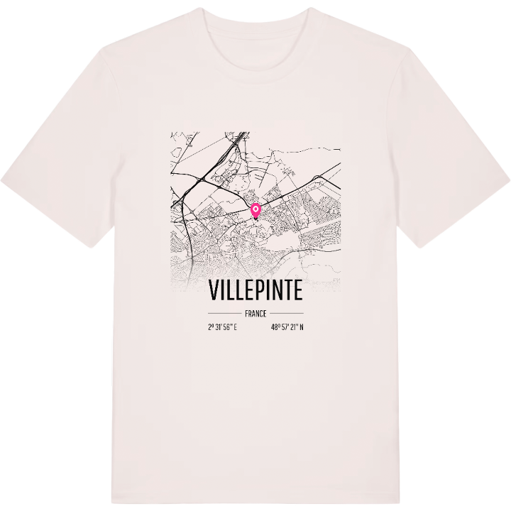 Villepinte map t-shirt – t-shirt from PinShirt
