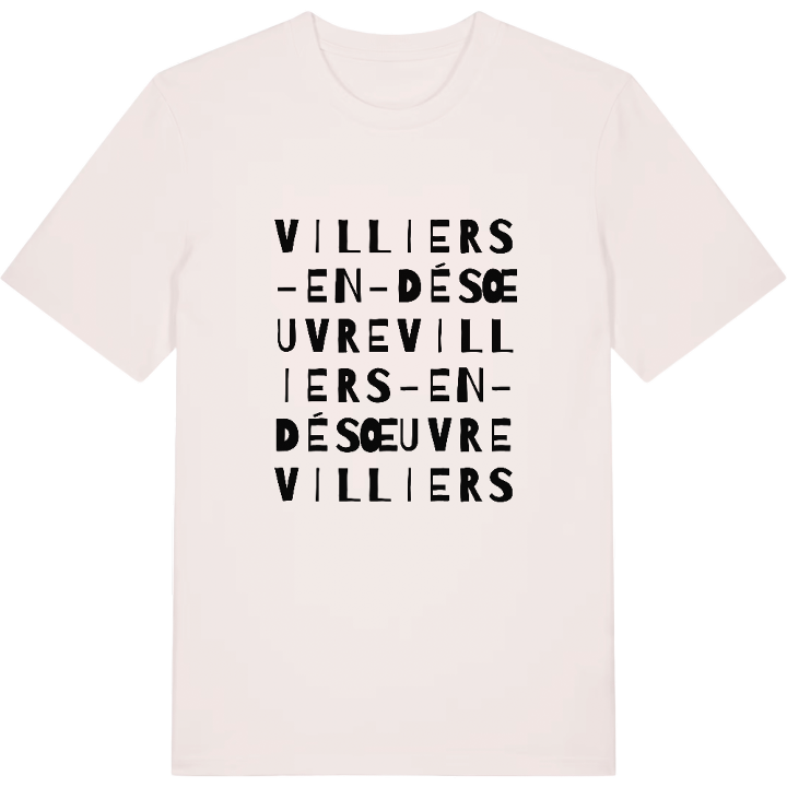Villiers-en-Désœuvre wordplay t-shirt – t-shirt from PinShirt