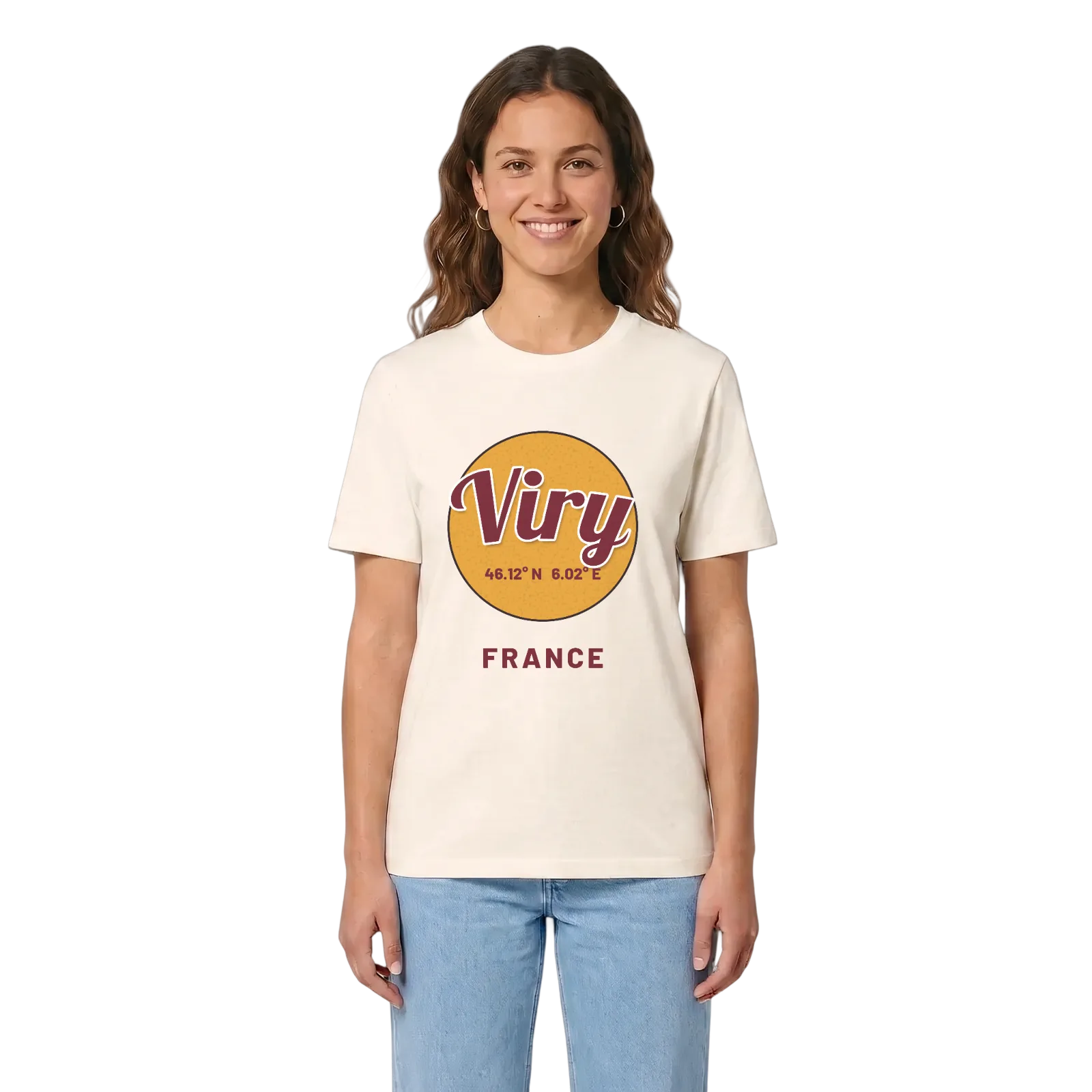 Viry cirkel t-shirt – Vintage White, in context