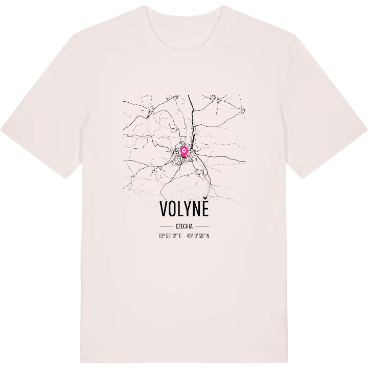Volyně map t-shirt – t-shirt from PinShirt