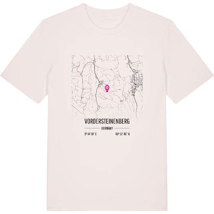 Vordersteinenberg map t-shirt – t-shirt from PinShirt
