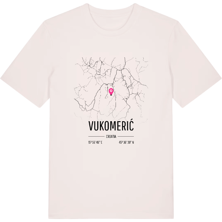 Vukomerić map t-shirt – t-shirt from PinShirt