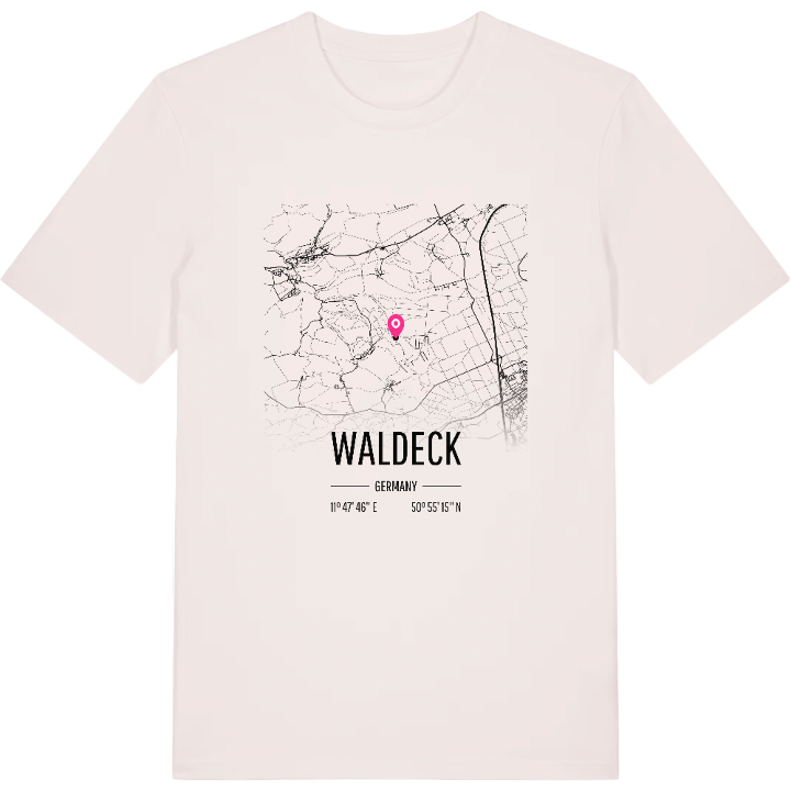 Waldeck map t-shirt – t-shirt from PinShirt