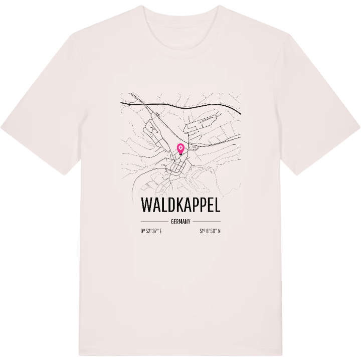 Waldkappel map t-shirt – t-shirt from PinShirt