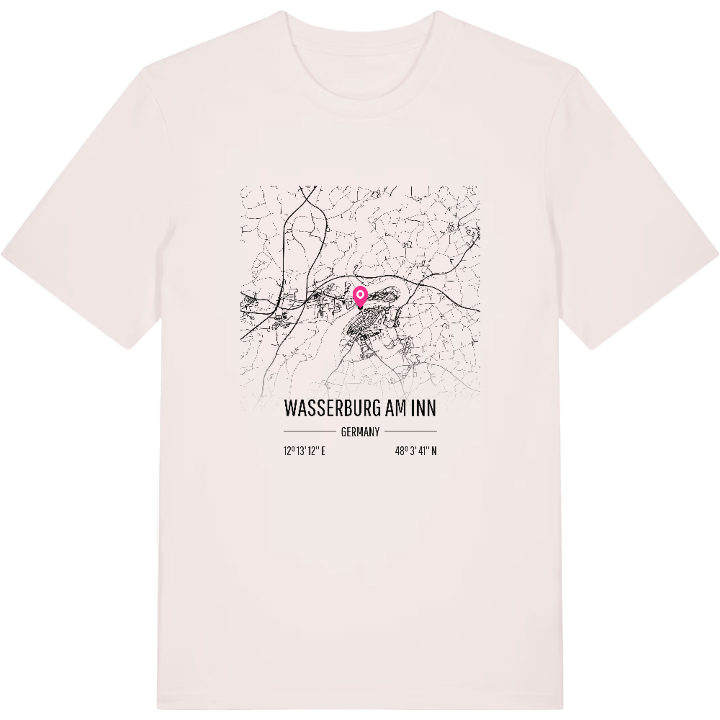 Wasserburg am Inn map t-shirt – t-shirt from PinShirt