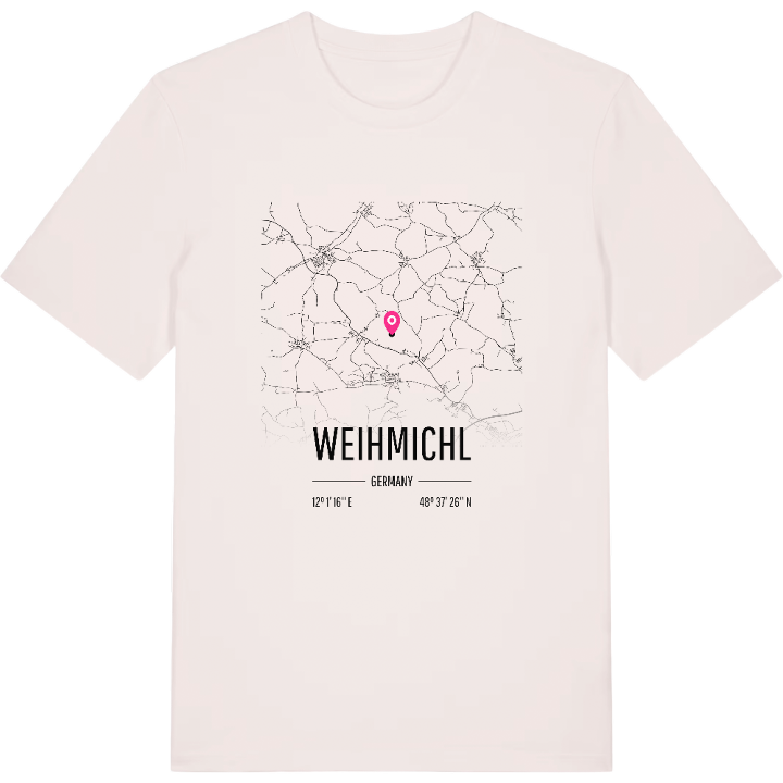 Weihmichl map t-shirt – t-shirt from PinShirt