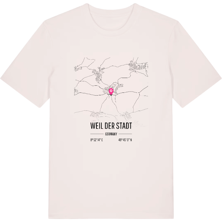 Weil der Stadt map t-shirt – t-shirt from PinShirt