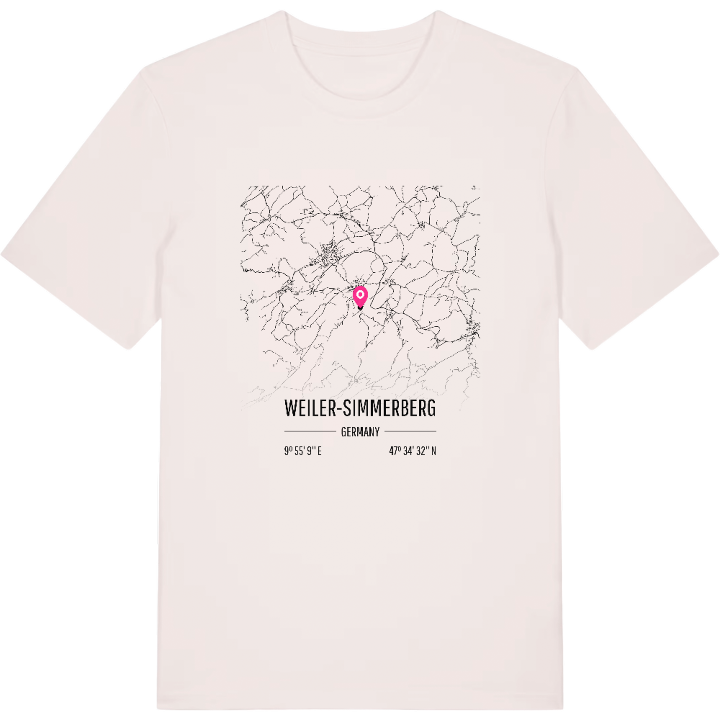 Weiler-Simmerberg map t-shirt – t-shirt from PinShirt