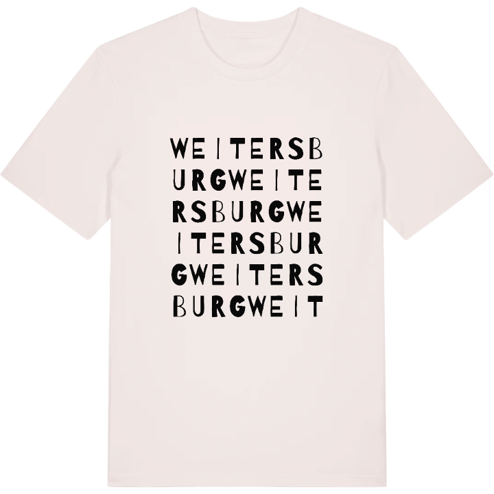 Weitersburg wordplay t-shirt – t-shirt from PinShirt