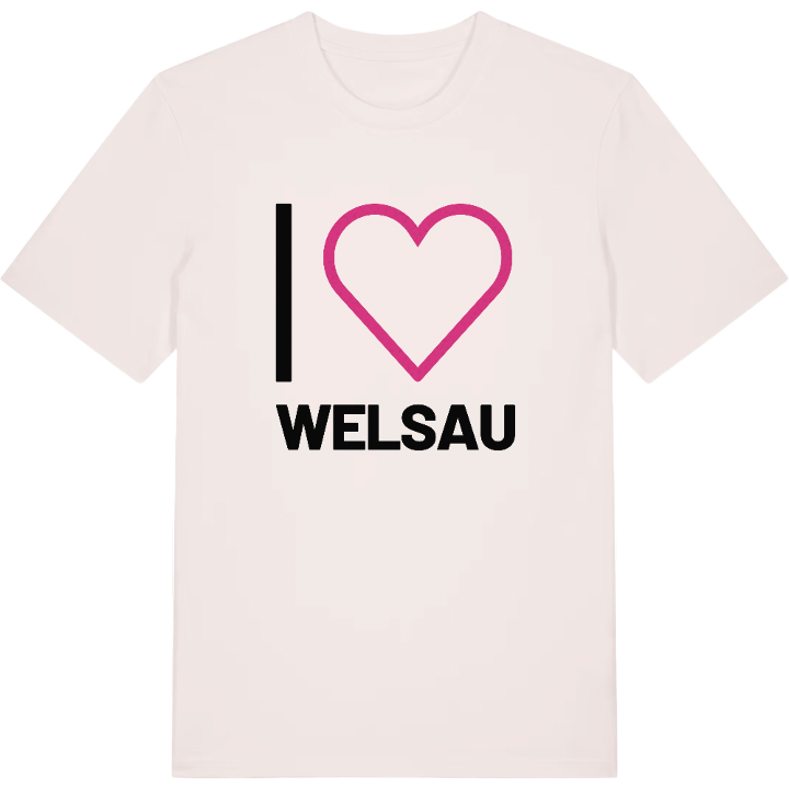 I love Welsau t-shirt large print – t-shirt from PinShirt