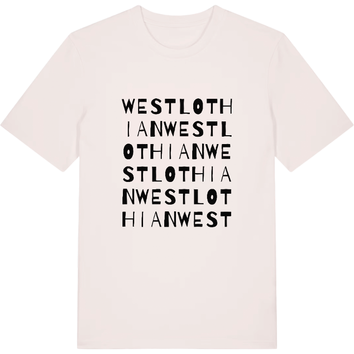 West Lothian wordplay t-shirt – t-shirt from PinShirt