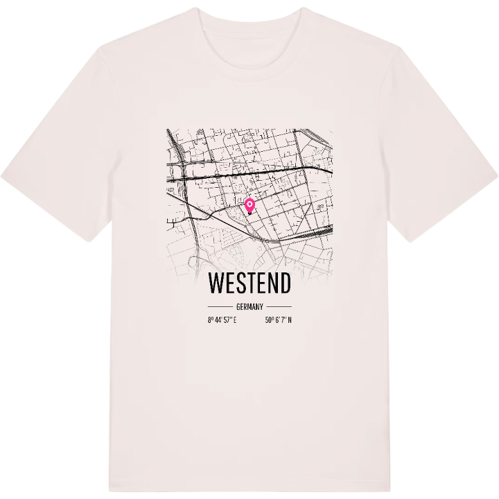 Westend map t-shirt – t-shirt from PinShirt