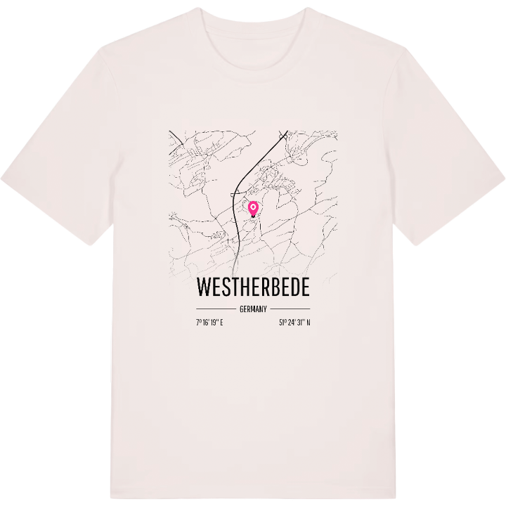Westherbede map t-shirt – t-shirt from PinShirt