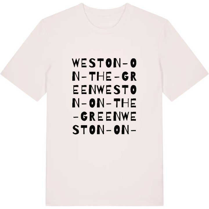 Weston-on-the-Green wordplay t-shirt – t-shirt from PinShirt