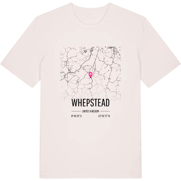 Whepstead map t-shirt – t-shirt from PinShirt