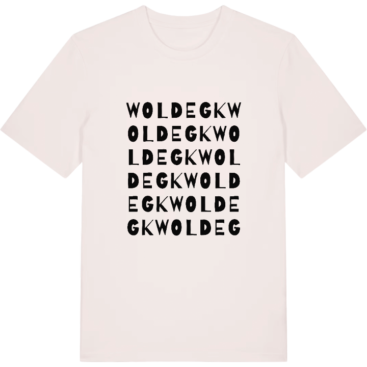 Woldegk wordplay t-shirt – t-shirt from PinShirt
