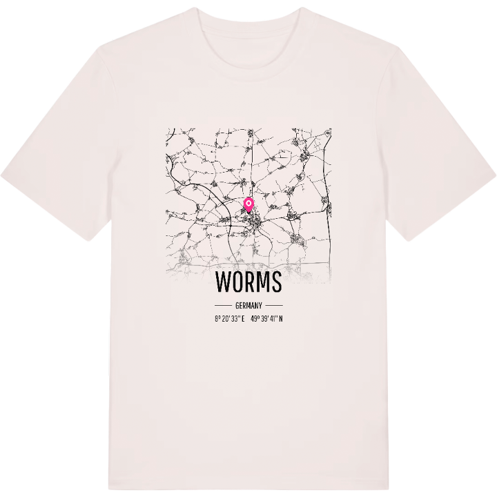 Worms map t-shirt – t-shirt from PinShirt