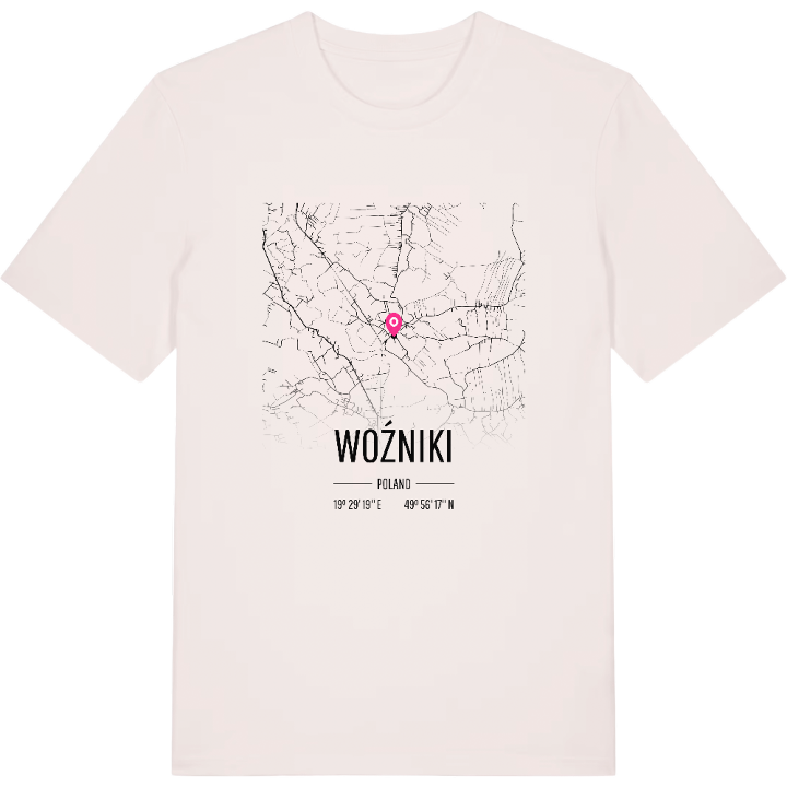 Woźniki map t-shirt – t-shirt from PinShirt