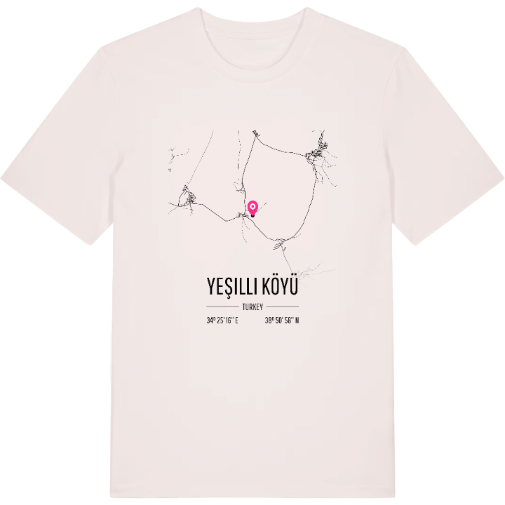 Yeşilli Köyü map t-shirt – t-shirt from PinShirt