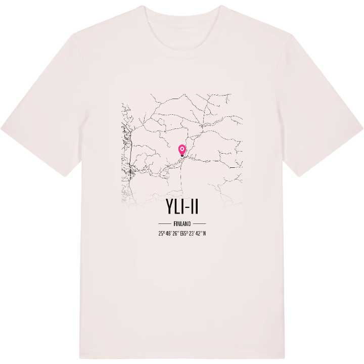 Yli-Ii map t-shirt – t-shirt from PinShirt