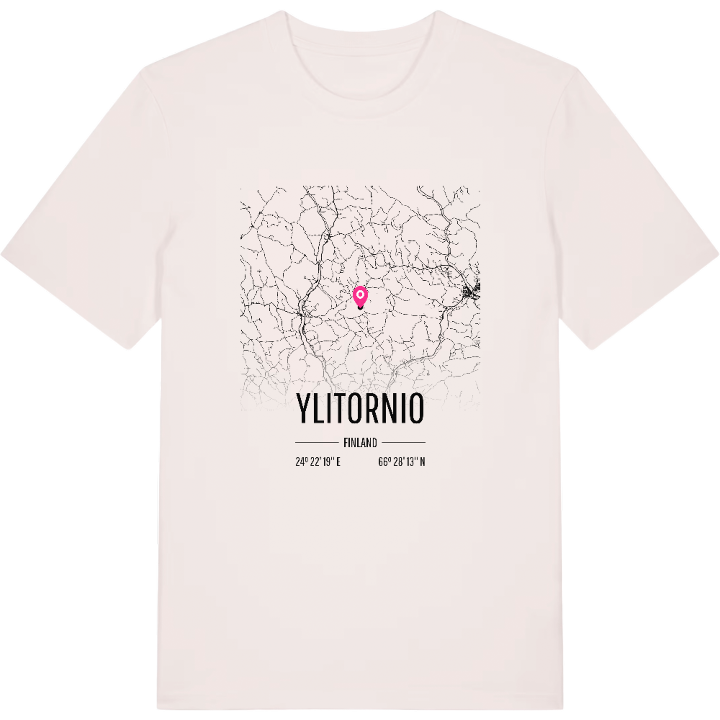 Ylitornio map t-shirt – t-shirt from PinShirt