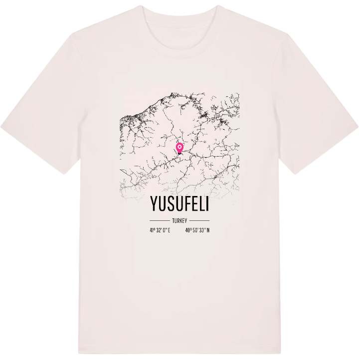 Yusufeli map t-shirt – t-shirt from PinShirt