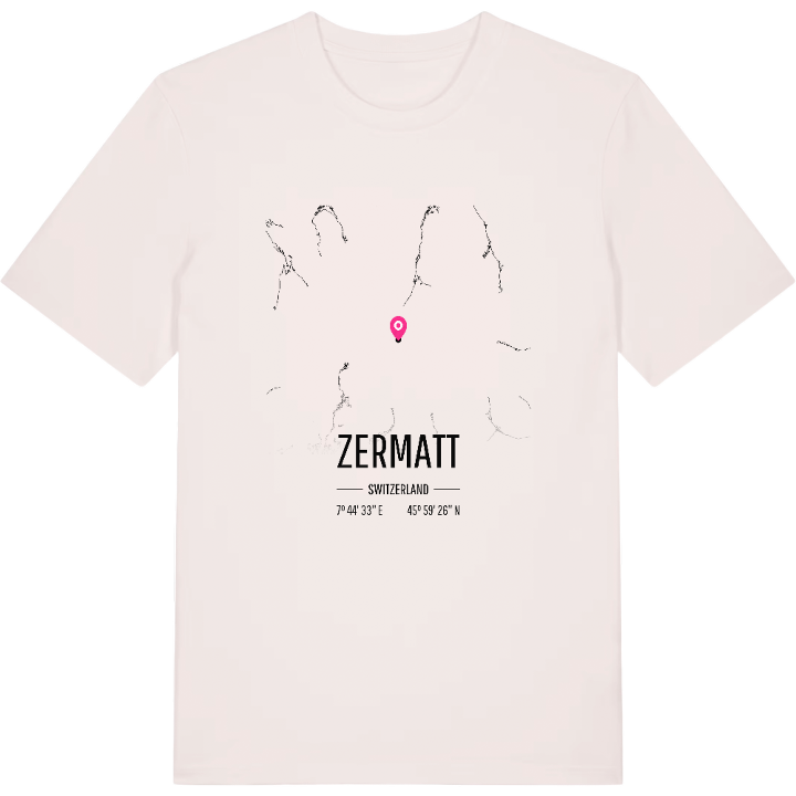 Zermatt map t-shirt – t-shirt from PinShirt