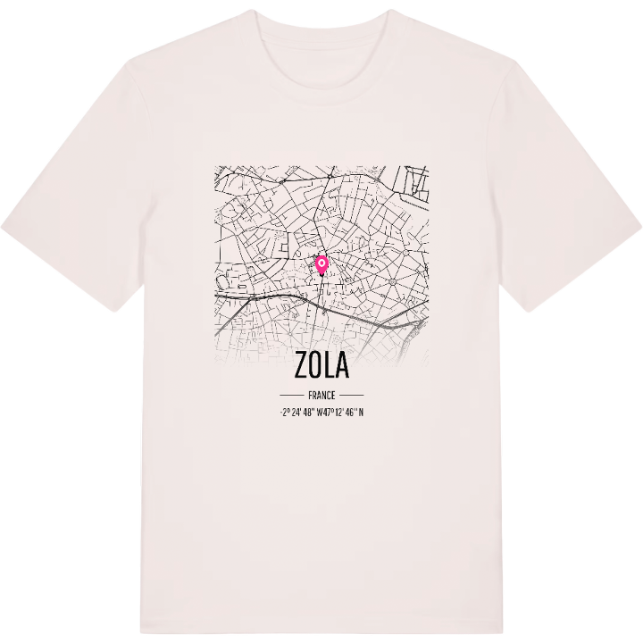 Zola map t-shirt – t-shirt from PinShirt