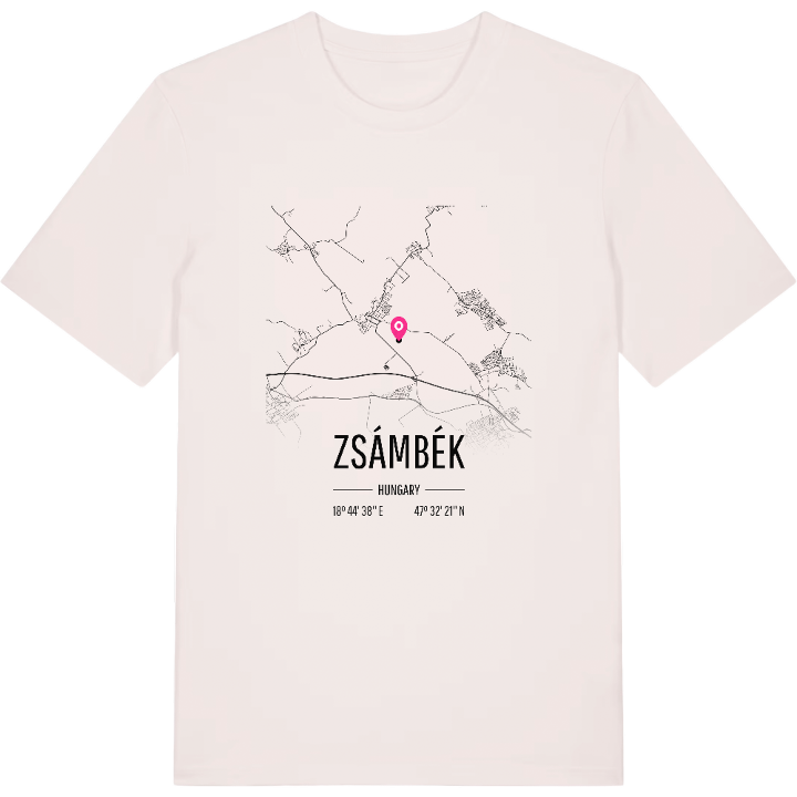 Zsámbék map t-shirt – t-shirt from PinShirt