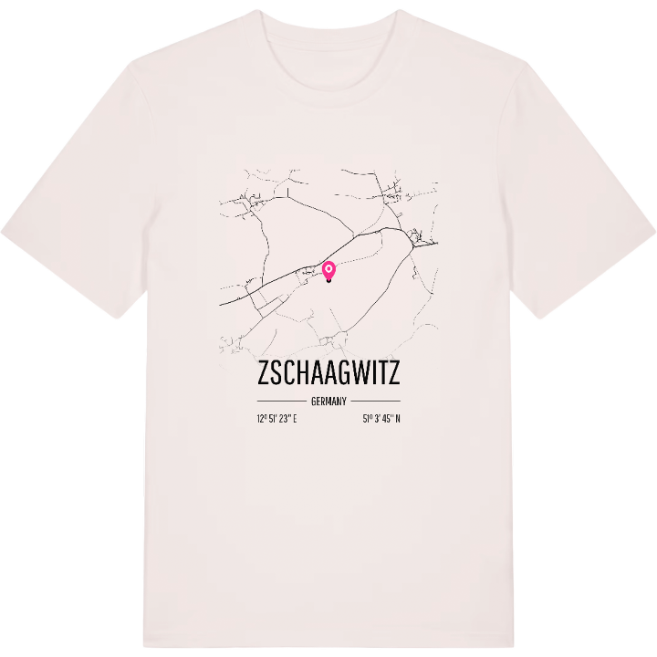 Zschaagwitz map t-shirt – t-shirt from PinShirt