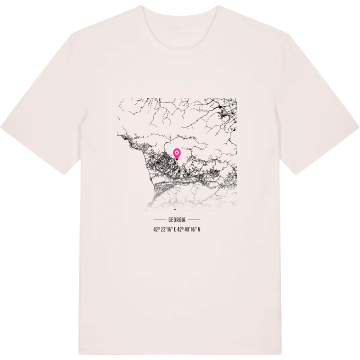 სამეგრელო-ზემო სვანეთი kartta -t-paita – t-paita, PinShirt