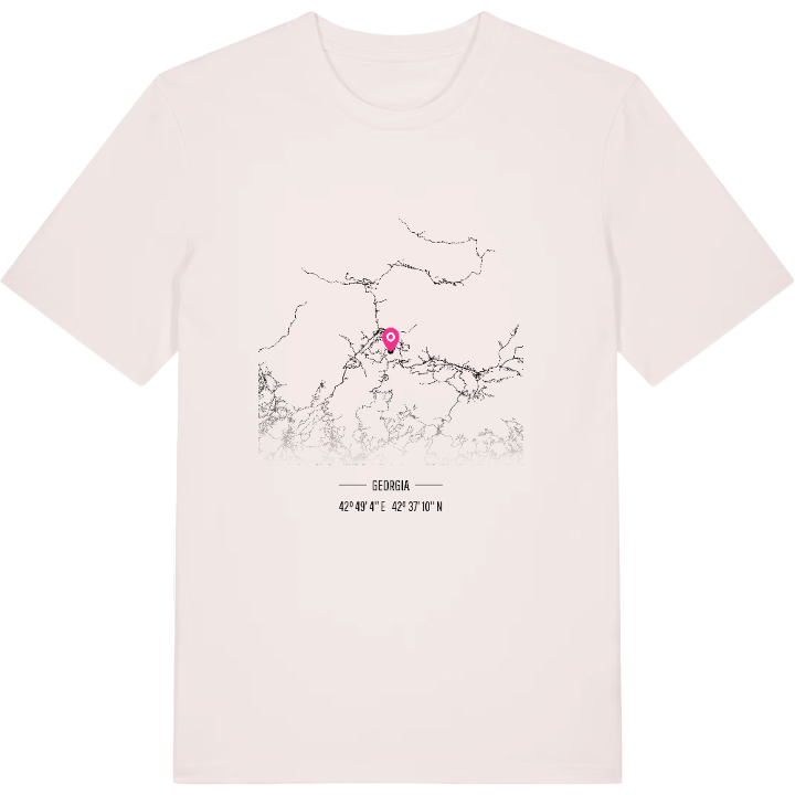 ცაგერის მუნიციპალიტეტი kartta -t-paita – t-paita, PinShirt