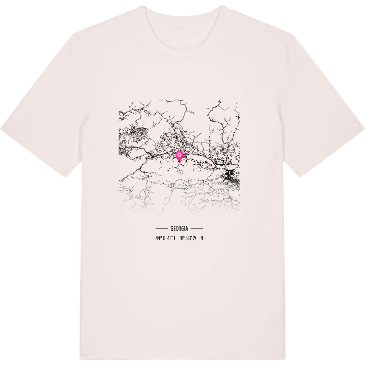 შიდა ქართლი kartta -t-paita – t-paita, PinShirt