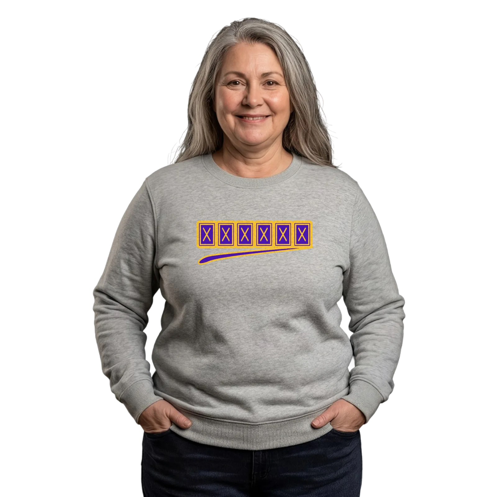 მცხეთა baseball -collegepaita – Heather Grey, käytössä