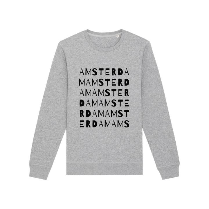 Amsterdam sanaleikki -collegepaita – collegepaita, PinShirt