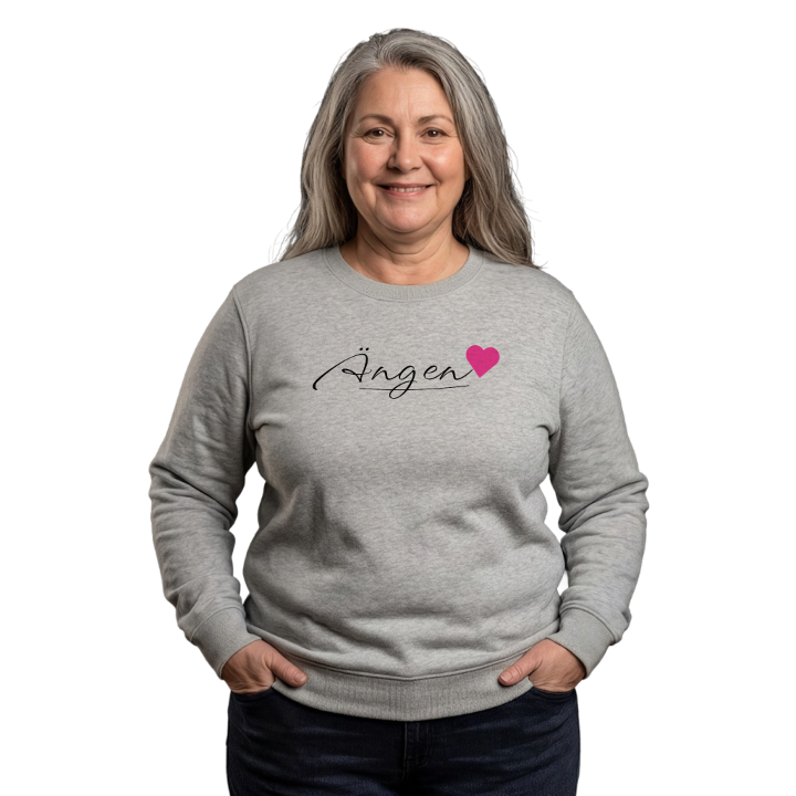 Ängen sydän -collegepaita – collegepaita, PinShirt
