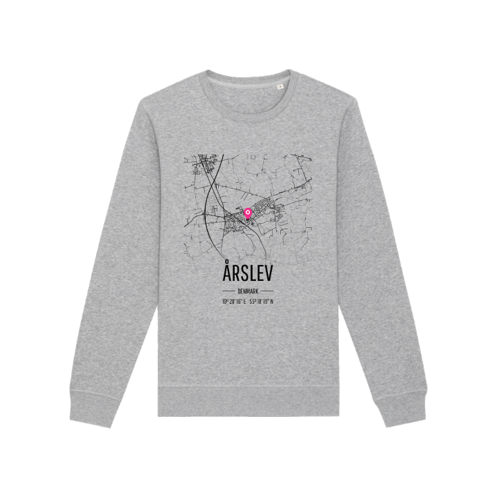 Årslev kartta -collegepaita – collegepaita, PinShirt