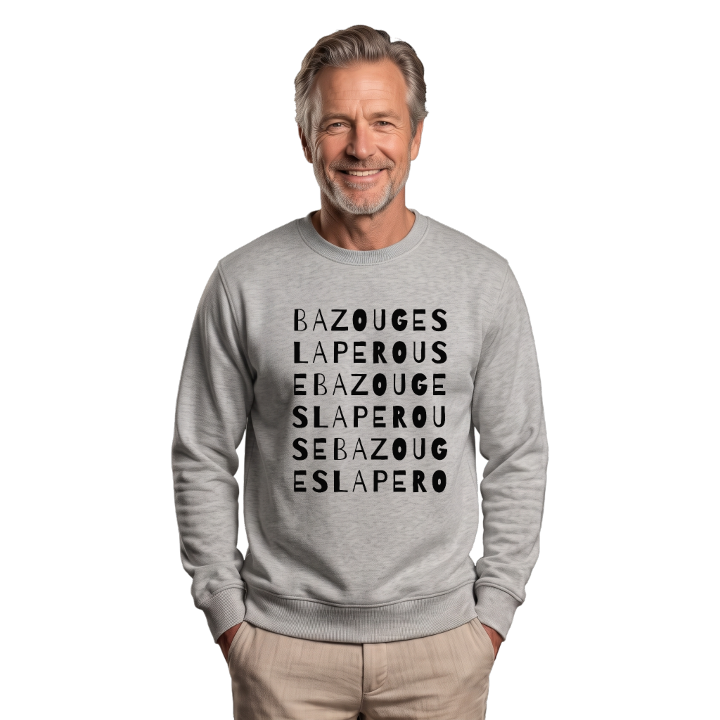 Bazouges la Perouse sanaleikki -collegepaita – collegepaita, PinShirt