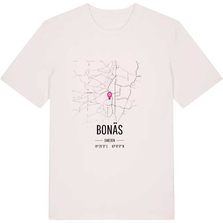 Bonäs kartta -t-paita – t-paita, PinShirt