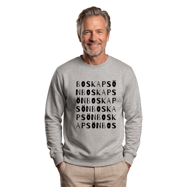 Boskapsön sanaleikki -collegepaita – collegepaita, PinShirt