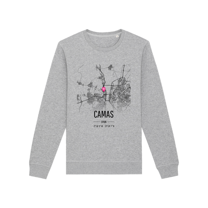 Camas kartta -collegepaita – collegepaita, PinShirt