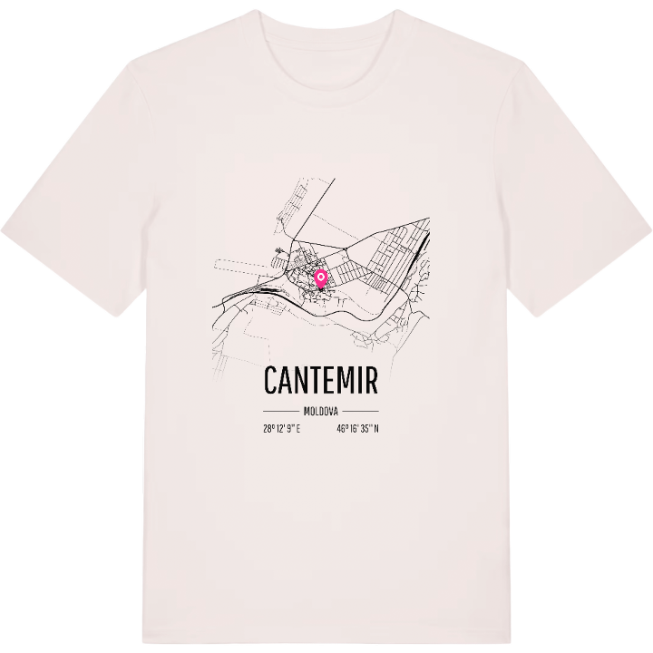 Cantemir kartta -t-paita – t-paita, PinShirt