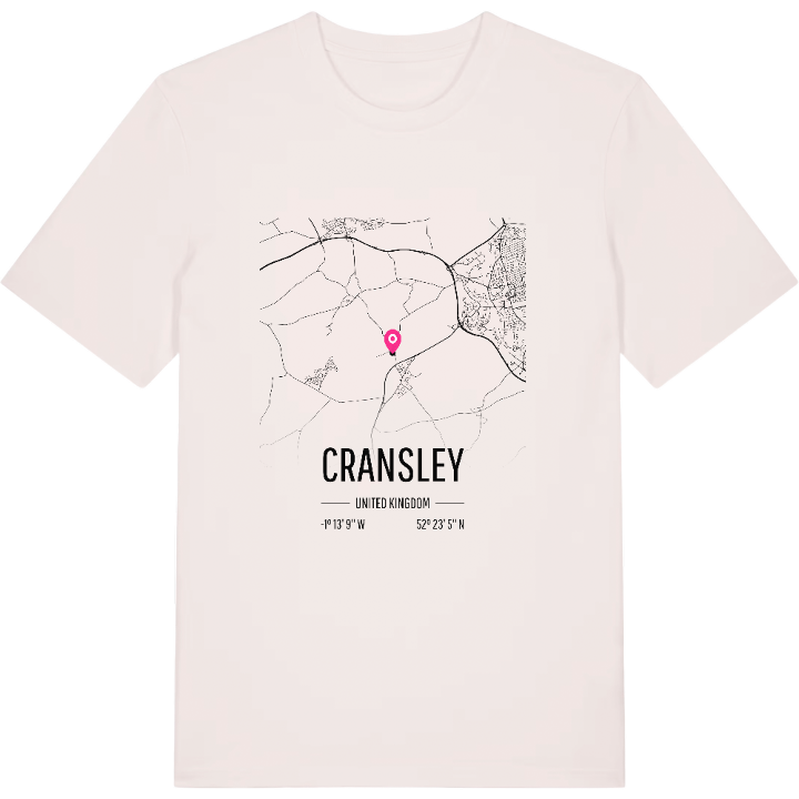 Cransley kartta -t-paita – t-paita, PinShirt