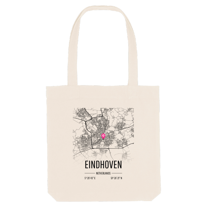 Eindhoven kartta -kangaskassi – kangaskassi, PinShirt